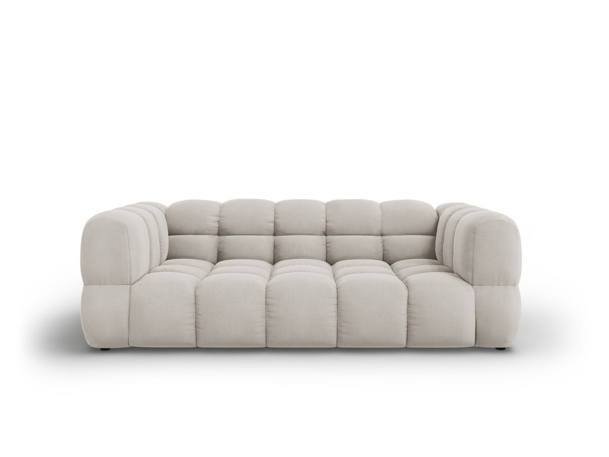 Sky Velour Sofa 3 Sitzer 102cm in Light Beige-Casino präsentiert im Onlineshop von KAQTU Design AG. 3er Sofa ist von Cosmopolitan Design