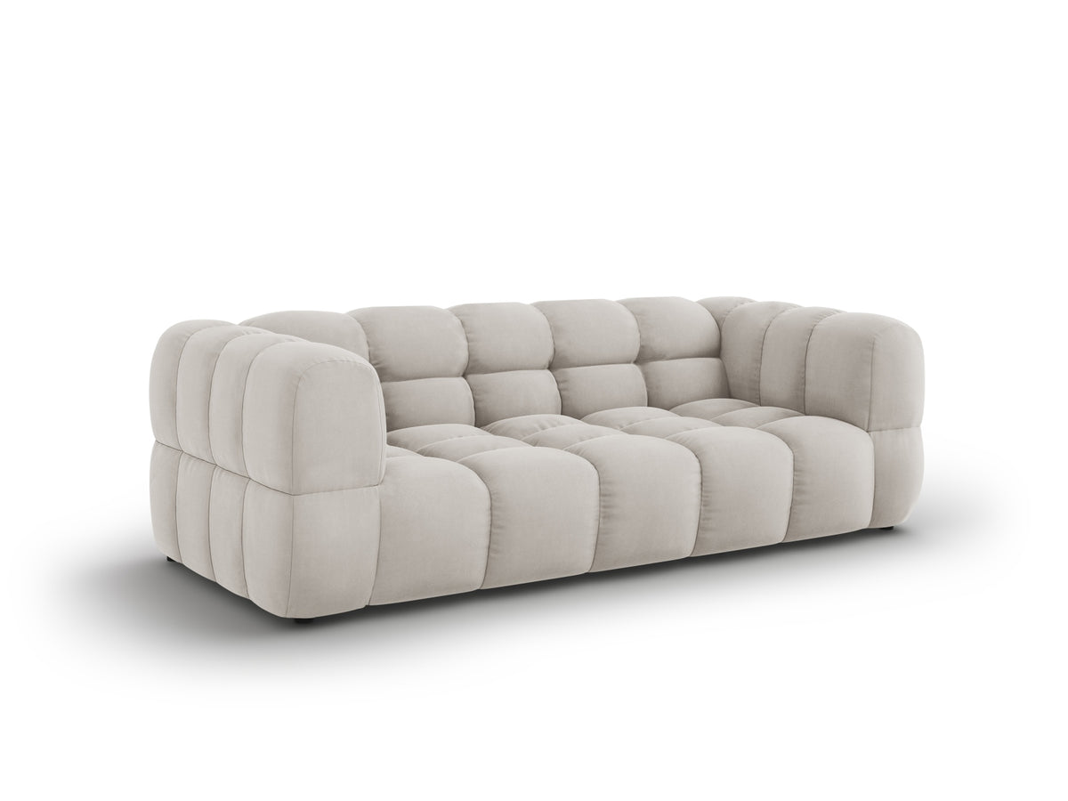 Sky Velour Sofa 3 Sitzer 102cm in Light Beige-Casino präsentiert im Onlineshop von KAQTU Design AG. 3er Sofa ist von Cosmopolitan Design