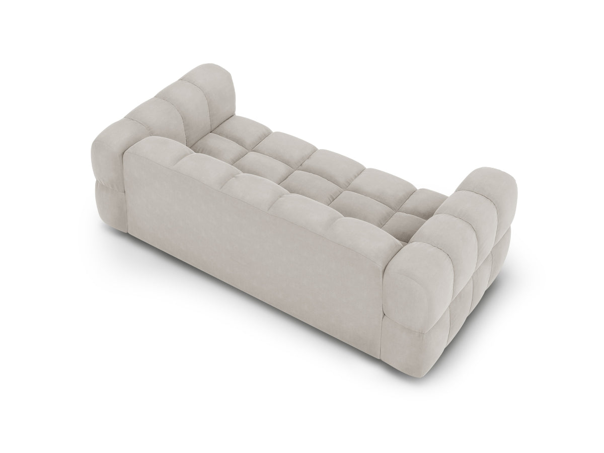 Sky Velour Sofa 3 Sitzer 102cm in Light Beige-Casino präsentiert im Onlineshop von KAQTU Design AG. 3er Sofa ist von Cosmopolitan Design