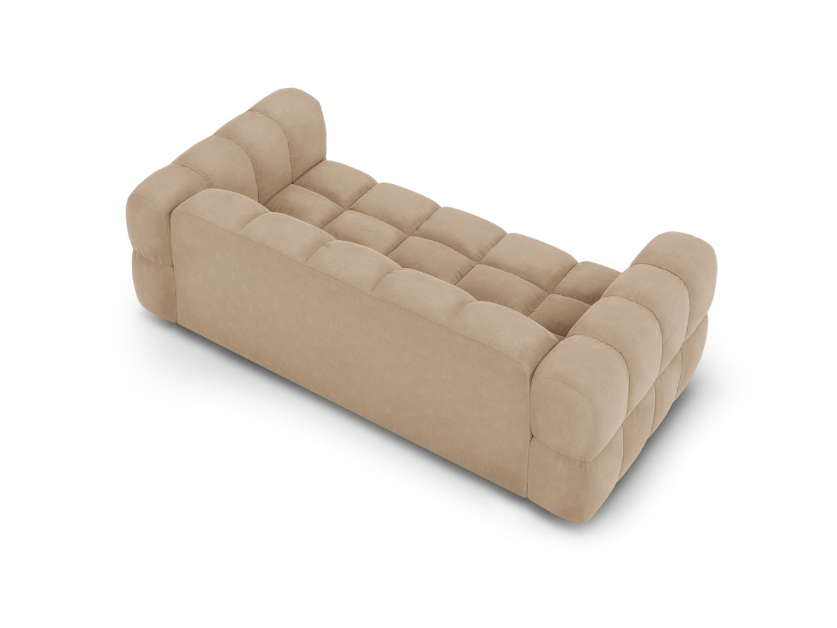 Sky Velour Sofa 3 Sitzer 102cm in Sand-Casino präsentiert im Onlineshop von KAQTU Design AG. 3er Sofa ist von Cosmopolitan Design