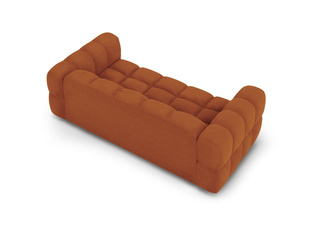 Sky Velour Sofa 3 Sitzer 102cm in Terracotta-Casino präsentiert im Onlineshop von KAQTU Design AG. 3er Sofa ist von Cosmopolitan Design