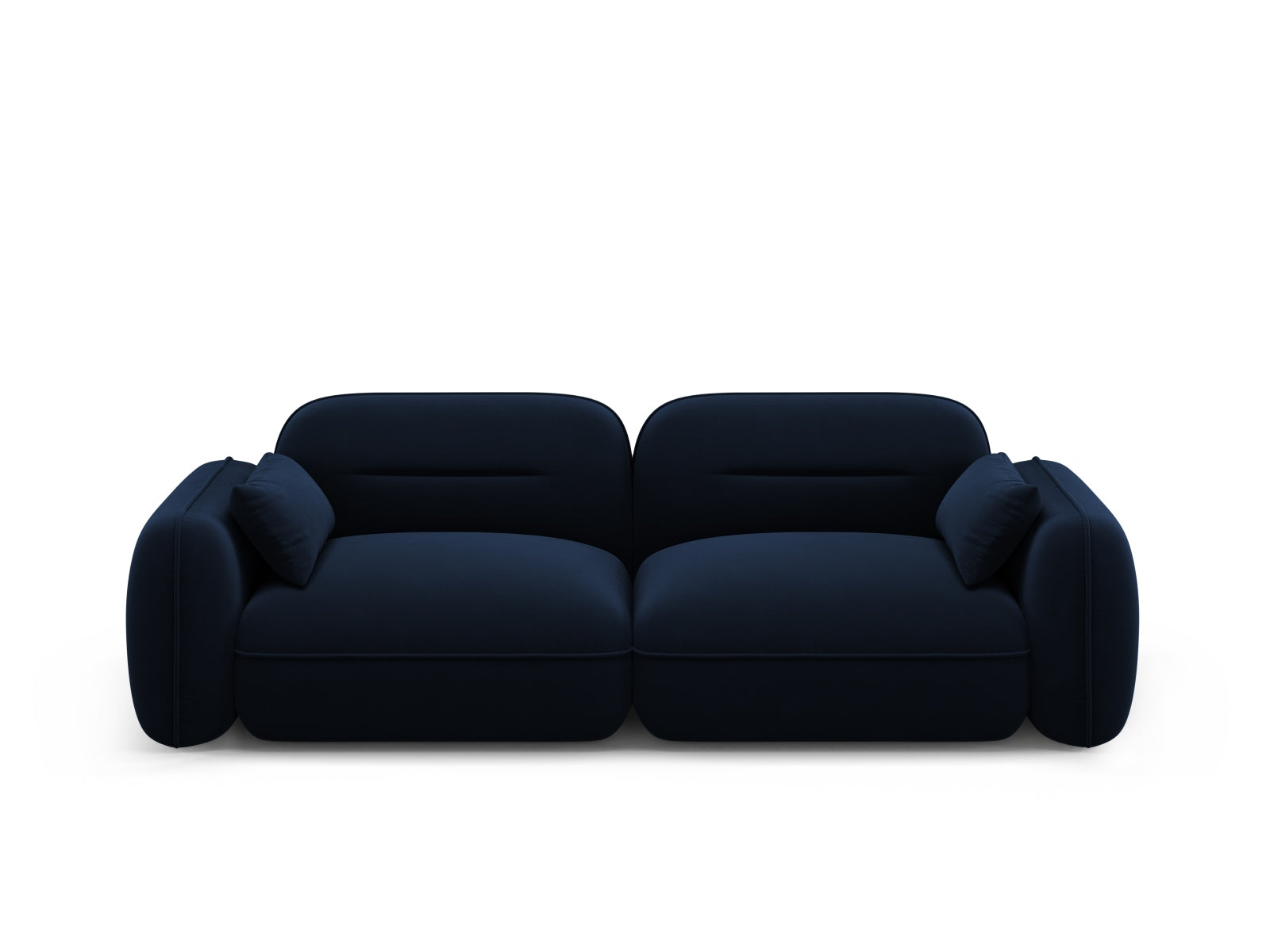 Sydney Velour Modular Sofa 3 Sitzer in Royal Blue-Casino präsentiert im Onlineshop von KAQTU Design AG. 3er Sofa ist von Cosmopolitan Design