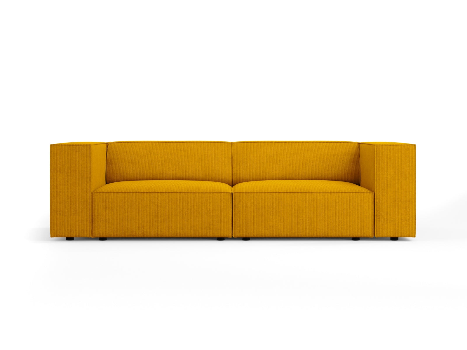 Arendal Sofa 3 Sitzer in Mustard präsentiert im Onlineshop von KAQTU Design AG. 3er Sofa ist von Cosmopolitan Design