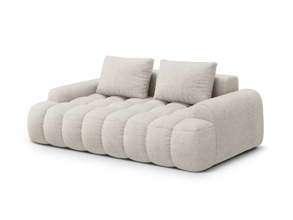 Linz Sofa 3 Sitzer 100cm in Beige-Sorella präsentiert im Onlineshop von KAQTU Design AG. 3er Sofa ist von Cosmopolitan Design