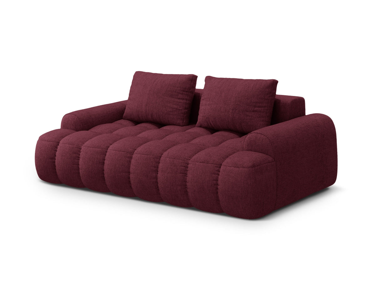 Linz Sofa 3 Sitzer 100cm in Burgundy-Sorella präsentiert im Onlineshop von KAQTU Design AG. 3er Sofa ist von Cosmopolitan Design