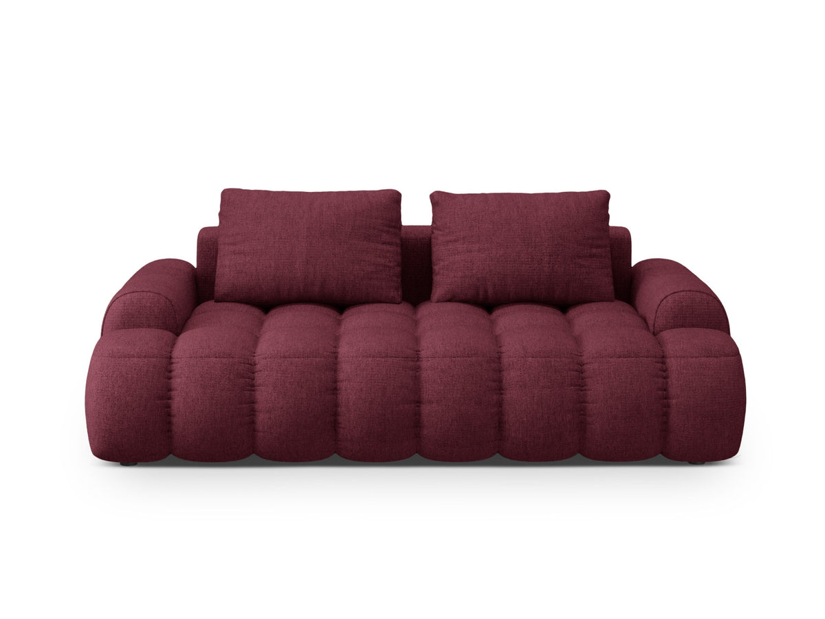 Linz Sofa 3 Sitzer 100cm in Burgundy-Sorella präsentiert im Onlineshop von KAQTU Design AG. 3er Sofa ist von Cosmopolitan Design