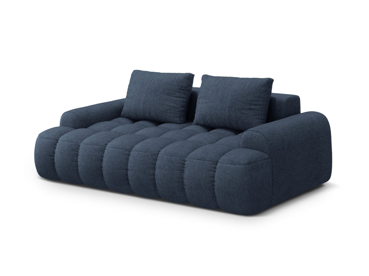 Linz Sofa 3 Sitzer 100cm in Dark Blue-Sorella präsentiert im Onlineshop von KAQTU Design AG. 3er Sofa ist von Cosmopolitan Design