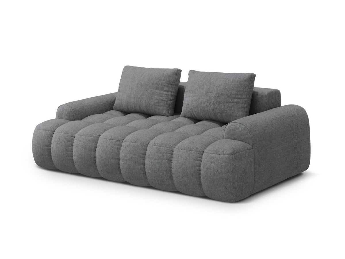Linz Sofa 3 Sitzer 100cm in Grey-Sorella präsentiert im Onlineshop von KAQTU Design AG. 3er Sofa ist von Cosmopolitan Design