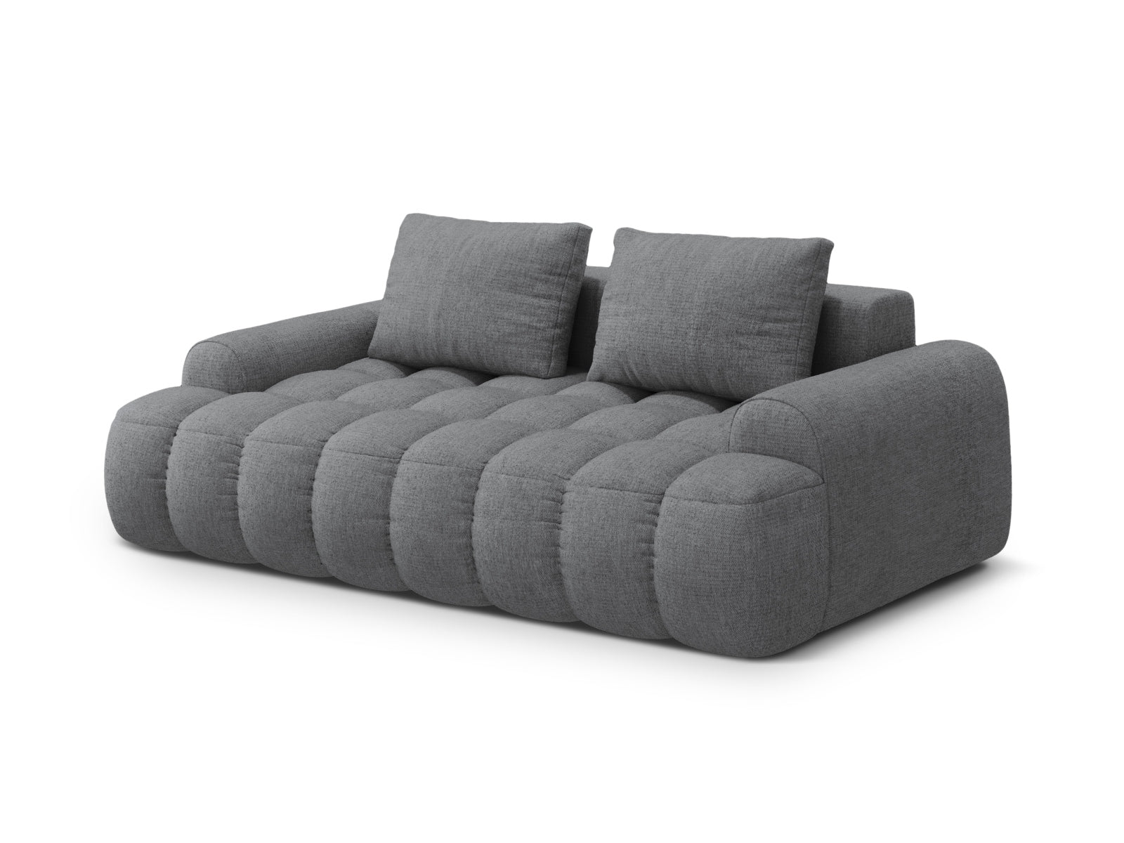 Stilvolles Linz 3-Sitzer Sofa in Grau, perfekt für moderne Wohnzimmer. Hochwertige Verarbeitung und zeitgemäßes Design von Cosmopolitan Design.