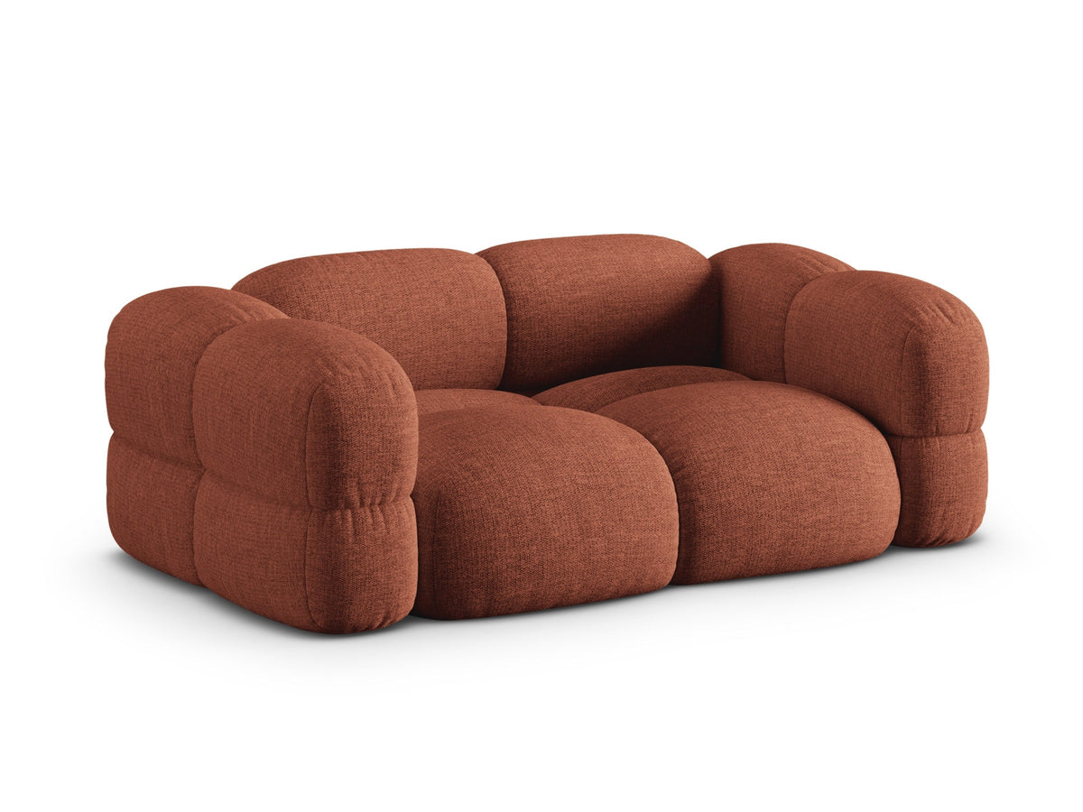 Loretto Sofa 3 Sitzer 100cm in Coral-Sorella präsentiert im Onlineshop von KAQTU Design AG. 3er Sofa ist von Cosmopolitan Design