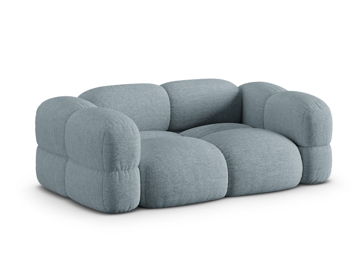 Loretto Sofa 3 Sitzer 100cm in Pastel Blue-Sorella präsentiert im Onlineshop von KAQTU Design AG. 3er Sofa ist von Cosmopolitan Design