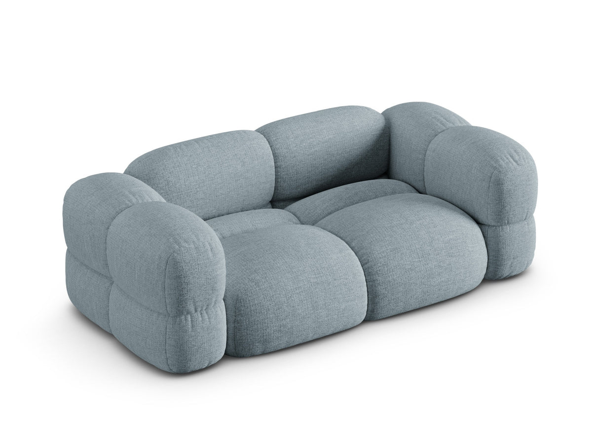 Loretto Sofa 3 Sitzer 100cm in Pastel Blue-Sorella präsentiert im Onlineshop von KAQTU Design AG. 3er Sofa ist von Cosmopolitan Design