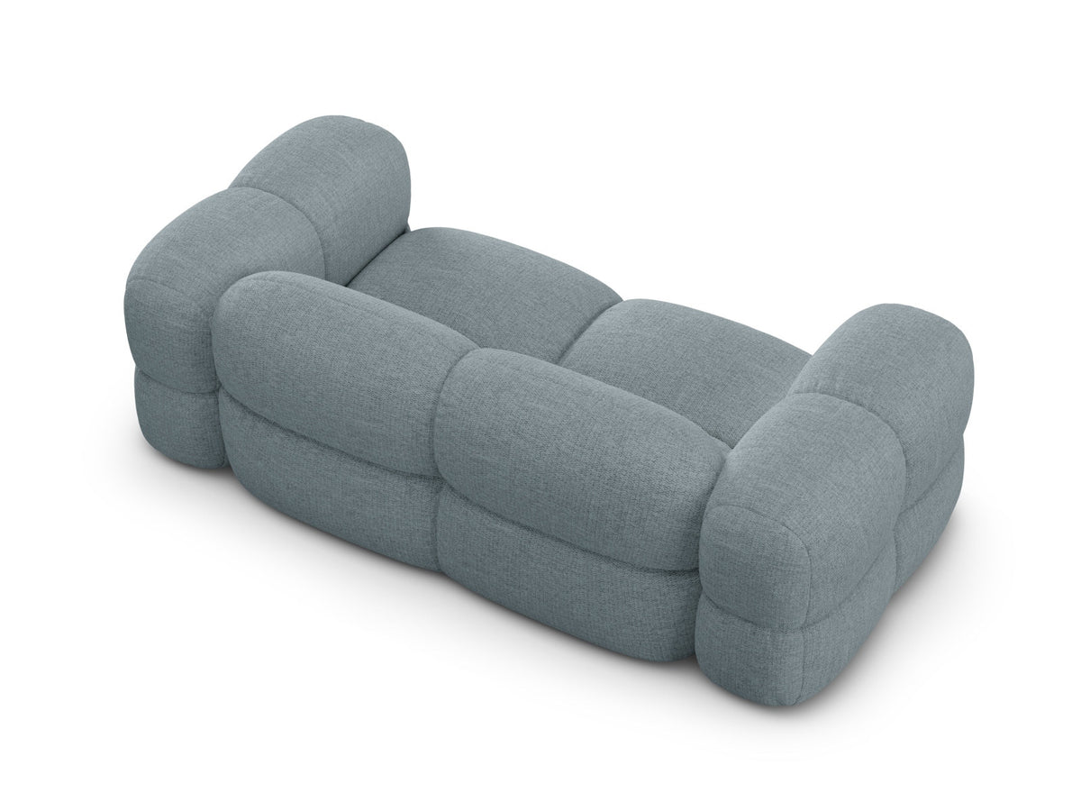 Loretto Sofa 3 Sitzer 100cm in Pastel Blue-Sorella präsentiert im Onlineshop von KAQTU Design AG. 3er Sofa ist von Cosmopolitan Design