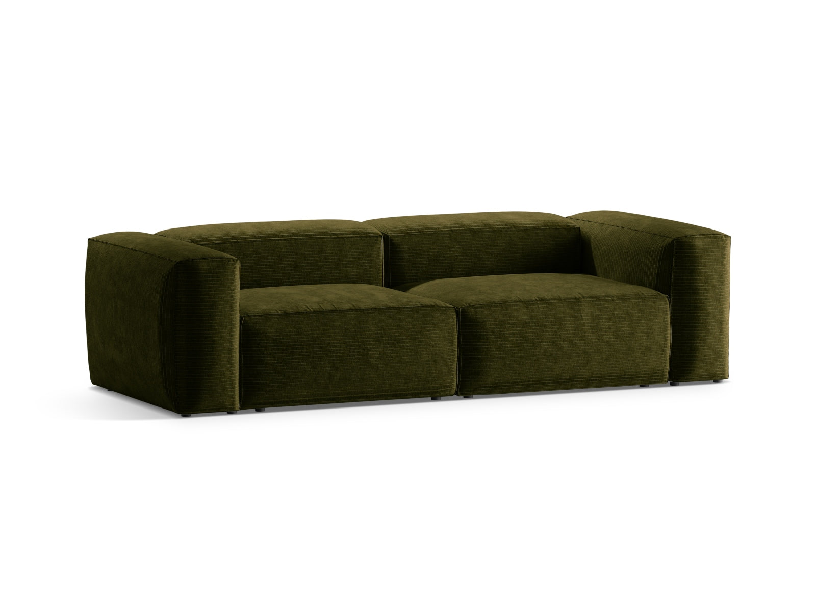 Bergamo Modular Sofa 3 Sitzer in Green-Perla präsentiert im Onlineshop von KAQTU Design AG. 3er Sofa ist von Cosmopolitan Design