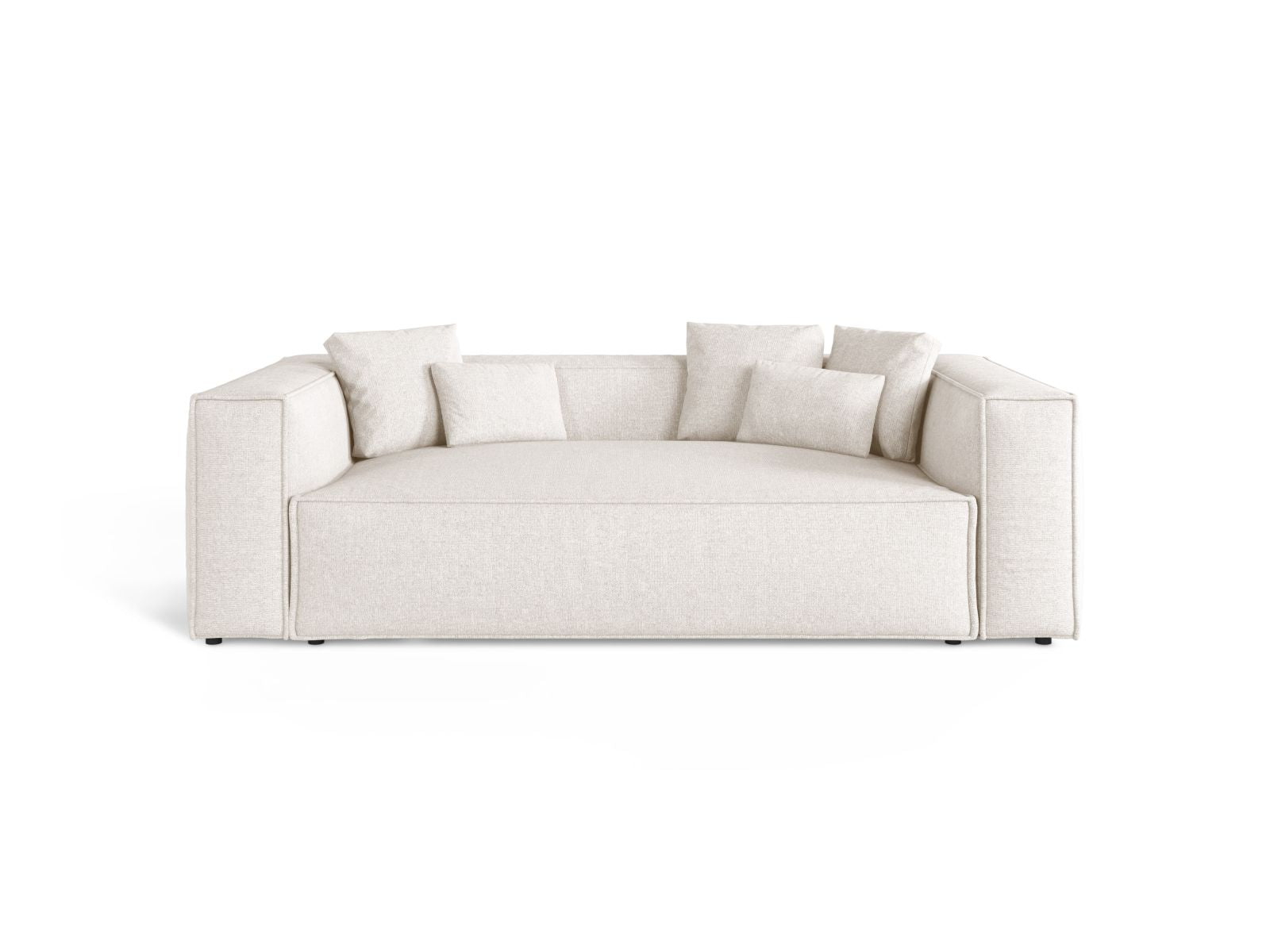 3-Sitzer Sofa Aveiro in Light Beige-Eden präsentiert im Onlineshop von KAQTU Design AG. 3er Sofa ist von Cosmopolitan Design