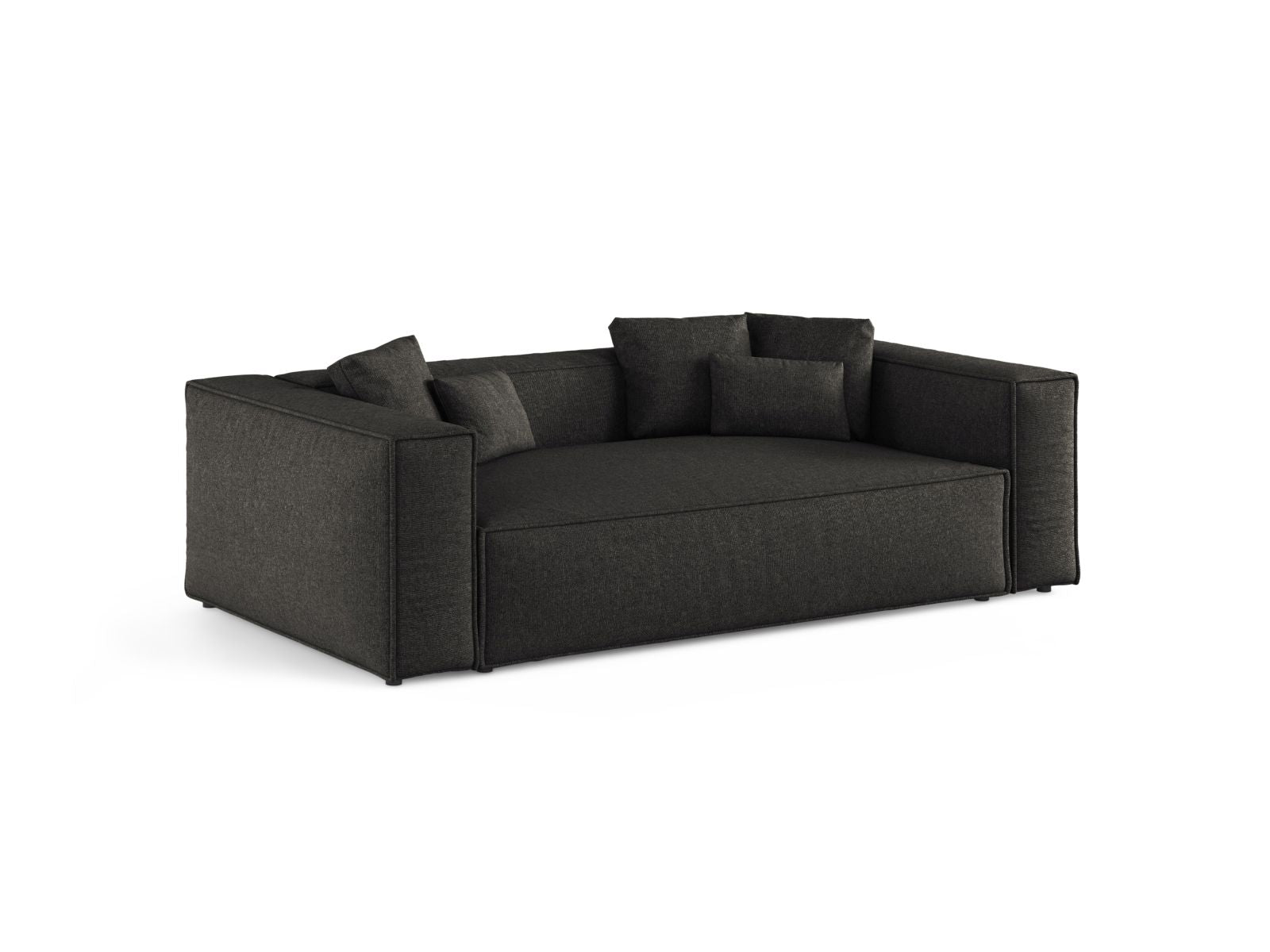 Elegantes 3-Sitzer Sofa Aveiro in Anthrazit von Cosmopolitan Design, ideal für stilvolle Wohnräume und gemütliche Abende.