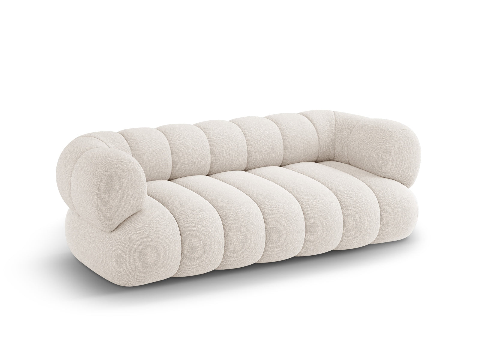 Modernes Koge 3-Sitzer Sofa in hellem Beige, das Komfort und Stil vereint. Ideal für jedes zeitgemäße Wohnzimmer.