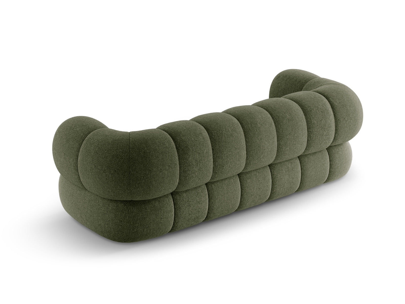 Elegantes Koge 3-Sitzer Sofa in Green-Eden, ideal für stilvolle Wohnräume und entspannte Stunden, entworfen von Cosmopolitan Design.
