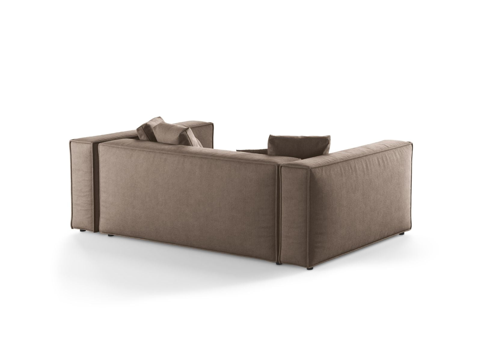 Elegantes 3-Sitzer Sofa Aveiro in warmem Cappuccino-Liberty, ideal für einladende Wohnräume und entspannte Stunden.