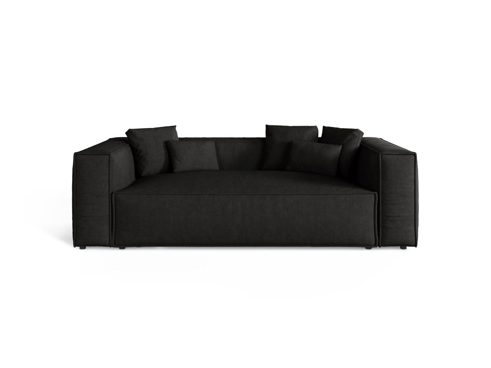 3-Sitzer Sofa Aveiro in Black-Liberty präsentiert im Onlineshop von KAQTU Design AG. 3er Sofa ist von Cosmopolitan Design