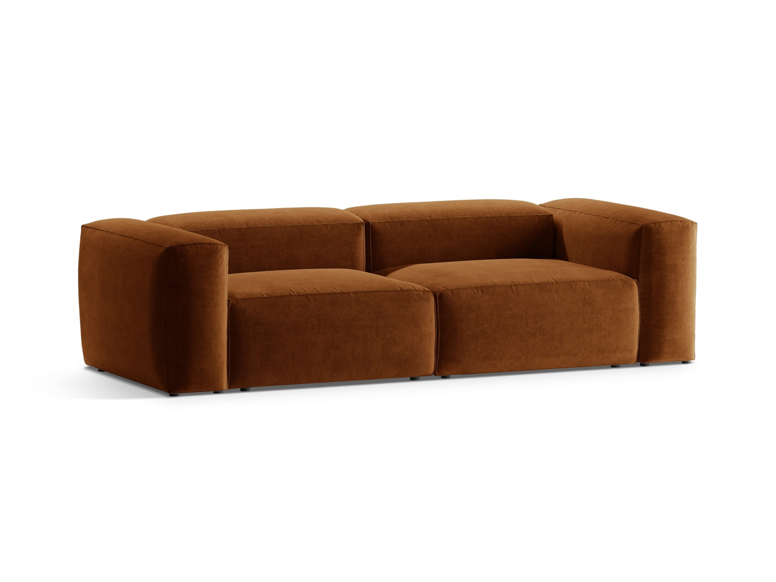 Bergamo Modular Sofa 3 Sitzer in Brick-Liberty präsentiert im Onlineshop von KAQTU Design AG. 3er Sofa ist von Cosmopolitan Design