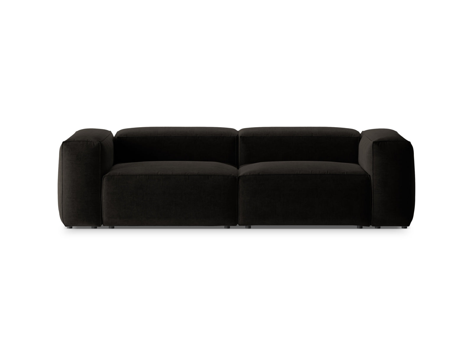 Bergamo Modular Sofa 3 Sitzer in Black-Liberty präsentiert im Onlineshop von KAQTU Design AG. 3er Sofa ist von Cosmopolitan Design