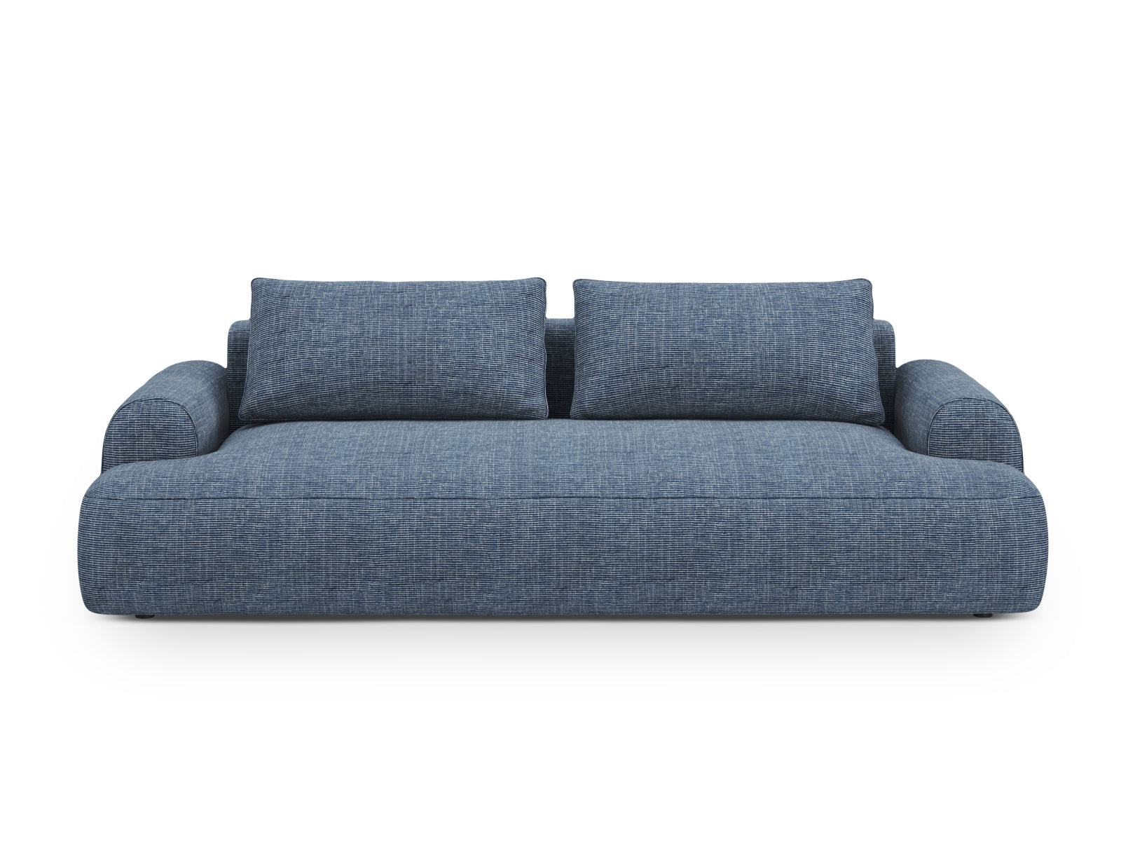 3-Sitzer Sofa Calma in Blue Melange-Baltimore präsentiert im Onlineshop von KAQTU Design AG. 3er Sofa ist von Cosmopolitan Design