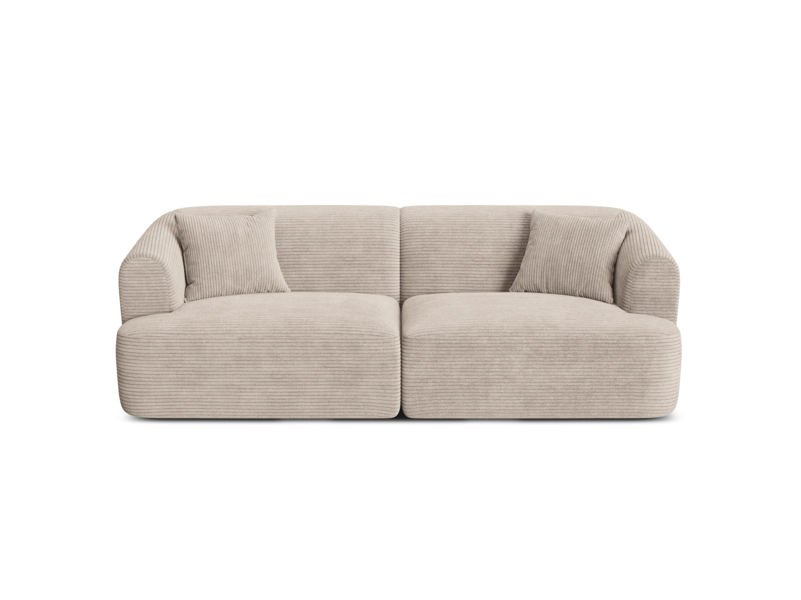 3-Sitzer Modular Sofa Campi in Cappuccino-Lincoln D präsentiert im Onlineshop von KAQTU Design AG. 3er Sofa ist von Cosmopolitan Design