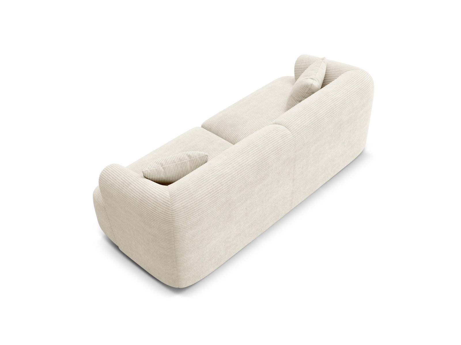 Modulares 3-Sitzer Sofa Campi in edlem Ivory-Lincoln D, perfekt für moderne und gemütliche Wohnambiente.