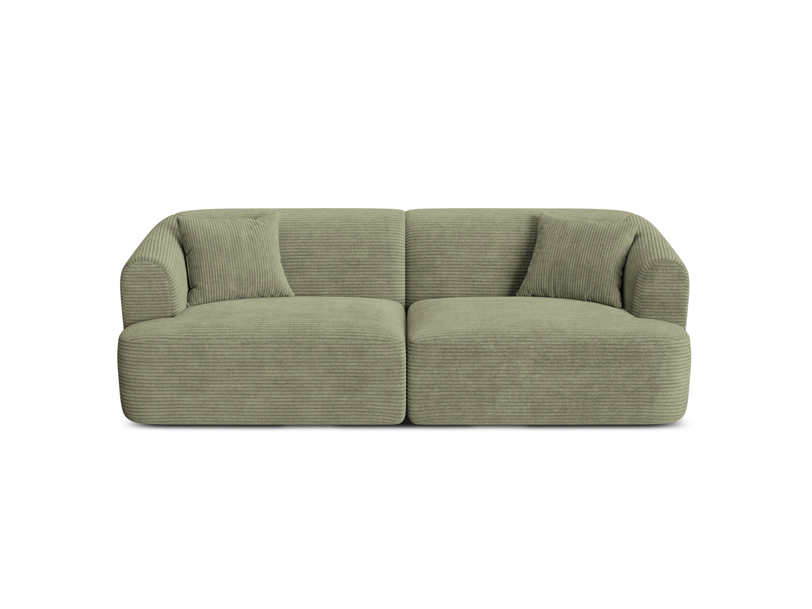 3-Sitzer Modular Sofa Campi in Moss Green-Lincoln D präsentiert im Onlineshop von KAQTU Design AG. 3er Sofa ist von Cosmopolitan Design