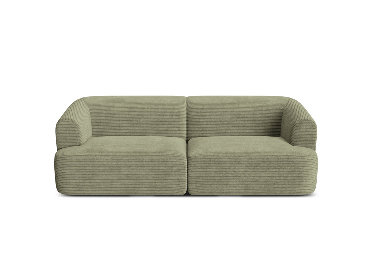 3-Sitzer Modular Sofa Campi in Moss Green-Lincoln D präsentiert im Onlineshop von KAQTU Design AG. 3er Sofa ist von Cosmopolitan Design