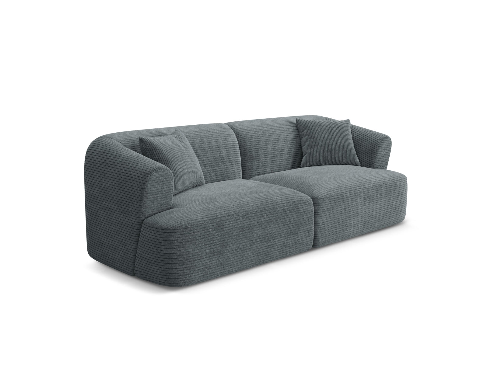 Elegantes 3-Sitzer Sofa Campi in Dunkelgrau, ideal für modernes Wohnen. Modular und stilvoll, perfekt für jedes Wohnzimmer.