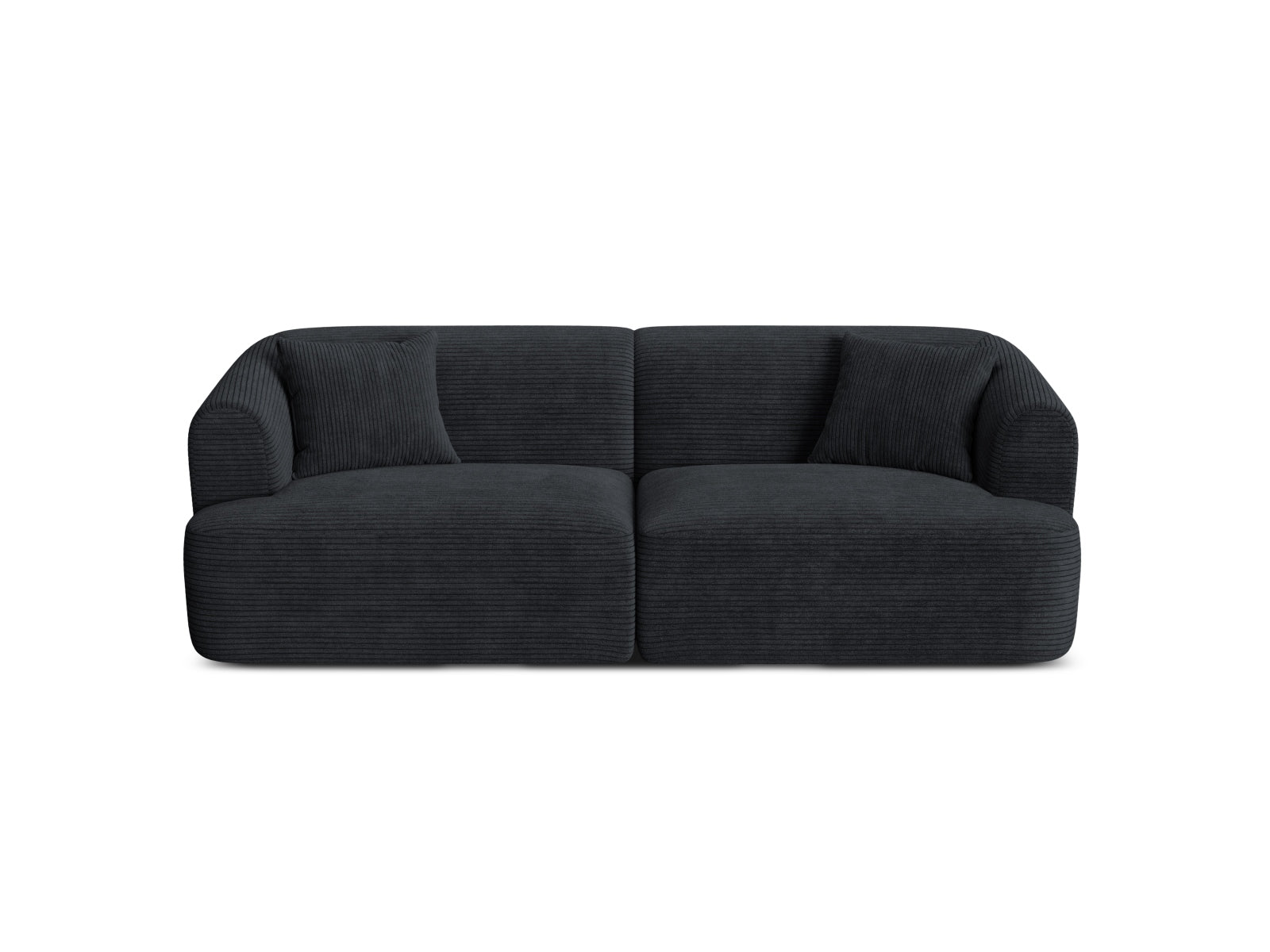 3-Sitzer Modular Sofa Campi in Black-Lincoln D präsentiert im Onlineshop von KAQTU Design AG. 3er Sofa ist von Cosmopolitan Design
