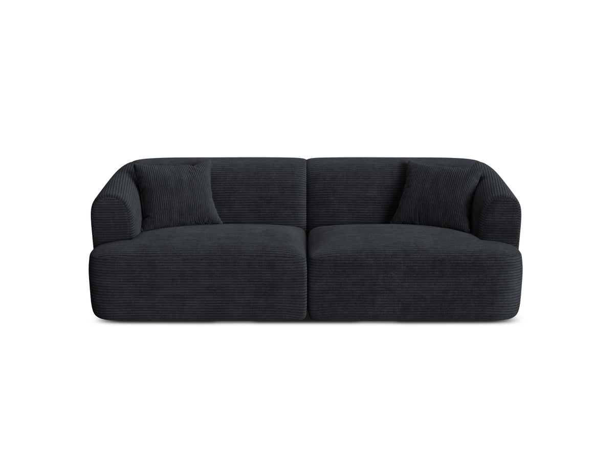 3-Sitzer Modular Sofa Campi in Black-Lincoln D präsentiert im Onlineshop von KAQTU Design AG. 3er Sofa ist von Cosmopolitan Design