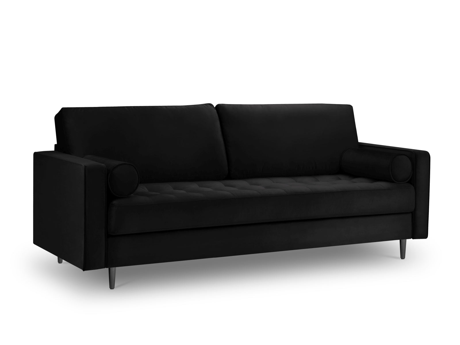 3-Sitzer Sofa Aspen in Black-Salvador präsentiert im Onlineshop von KAQTU Design AG. 3er Sofa ist von Cosmopolitan Design