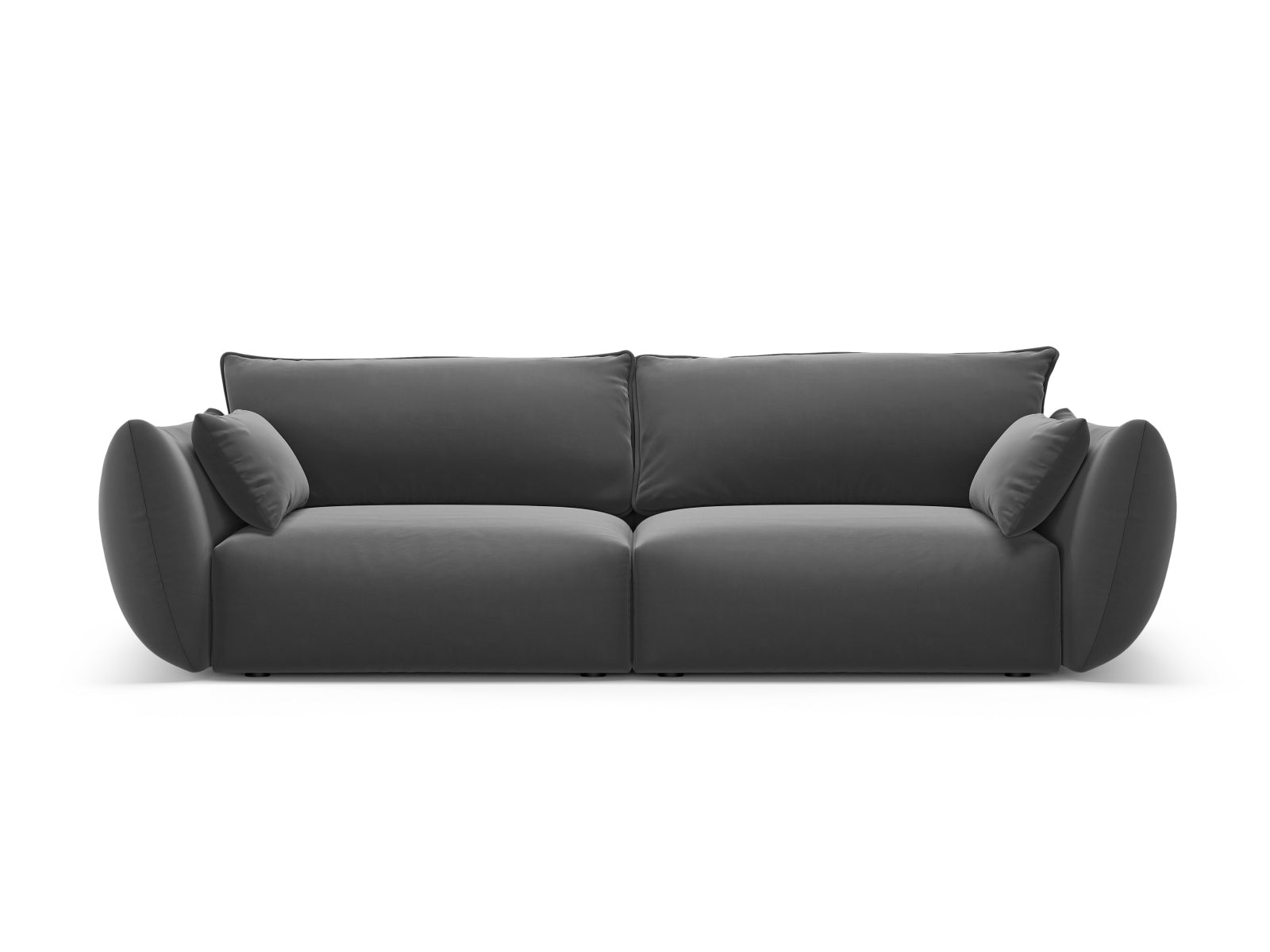 3-Sitzer Sofa Matera in Dark Grey-Salvador präsentiert im Onlineshop von KAQTU Design AG. 3er Sofa ist von Cosmopolitan Design
