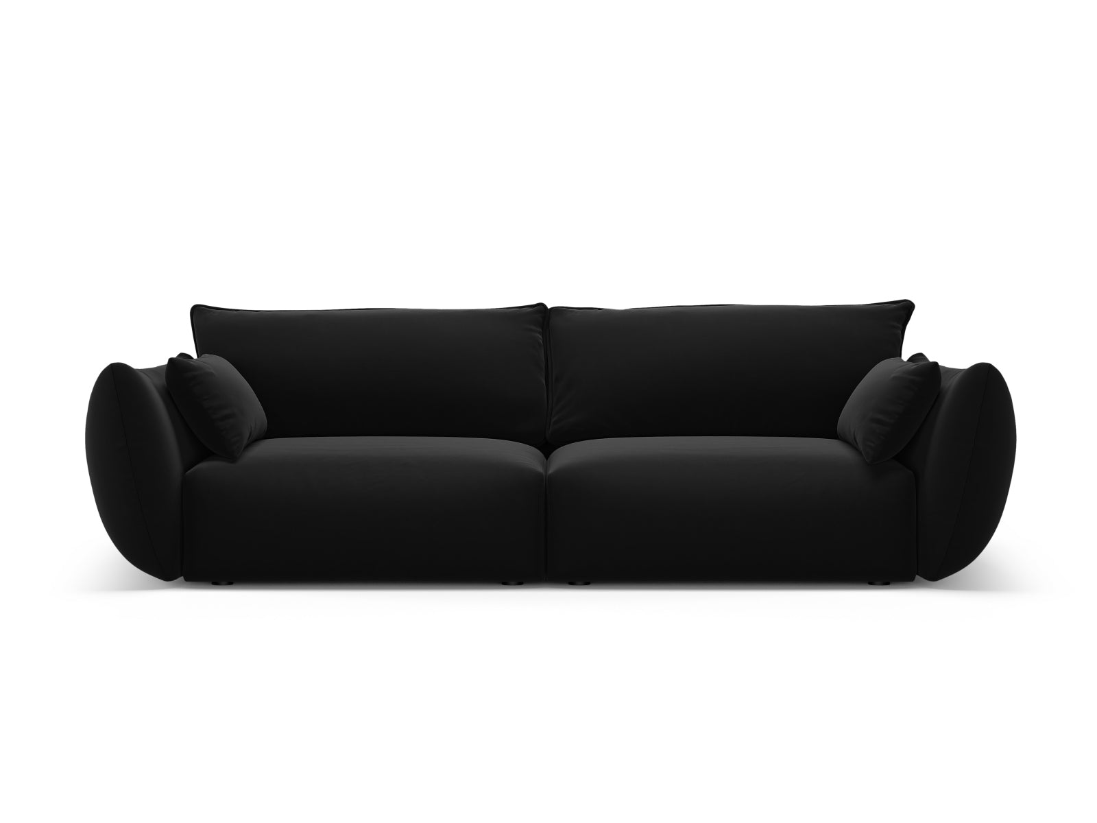 3-Sitzer Sofa Matera in Black-Salvador präsentiert im Onlineshop von KAQTU Design AG. 3er Sofa ist von Cosmopolitan Design