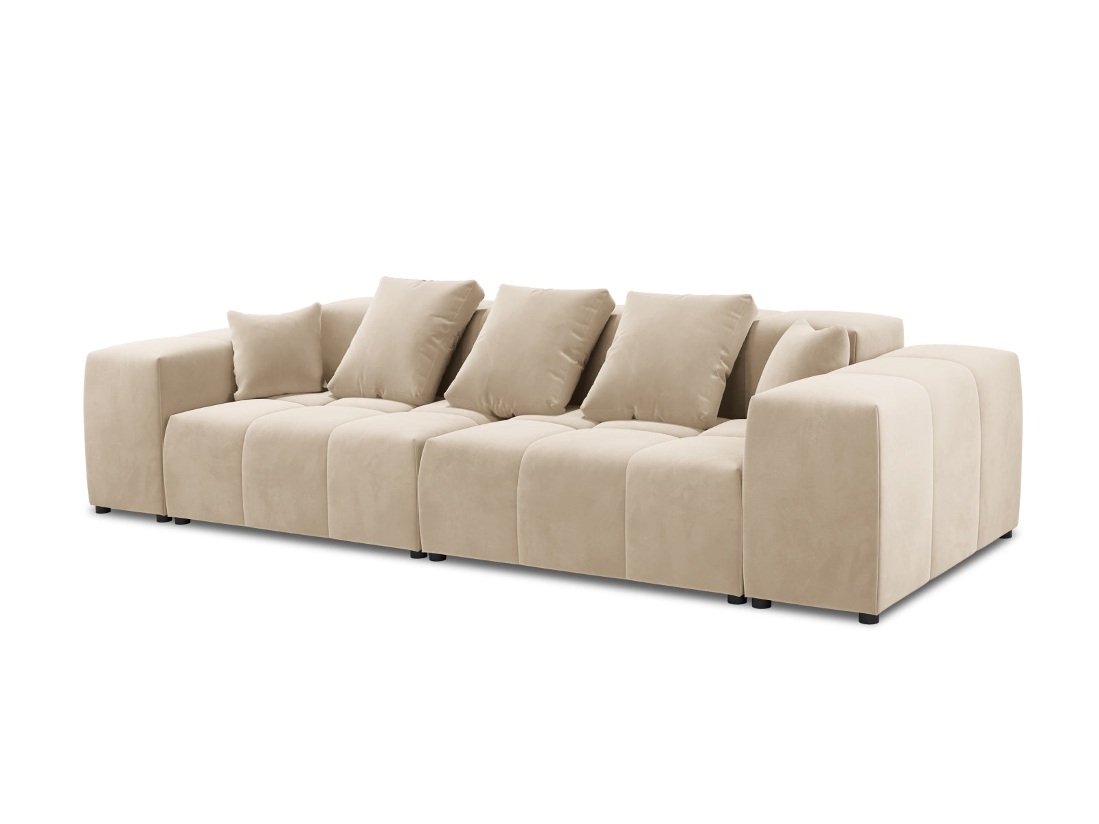 Rome Velour Modular Sofa 3 Sitzer in Beige präsentiert im Onlineshop von KAQTU Design AG. 3er Sofa ist von Cosmopolitan Design