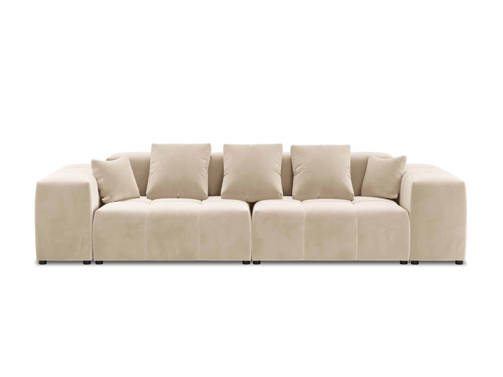 Entdecken Sie das Rome Velour Modular Sofa 3 Sitzer von Cosmopolitan Design – elegantes Sofa mit luxuriösem Veloursbezug und hohem Sitzkomfort.