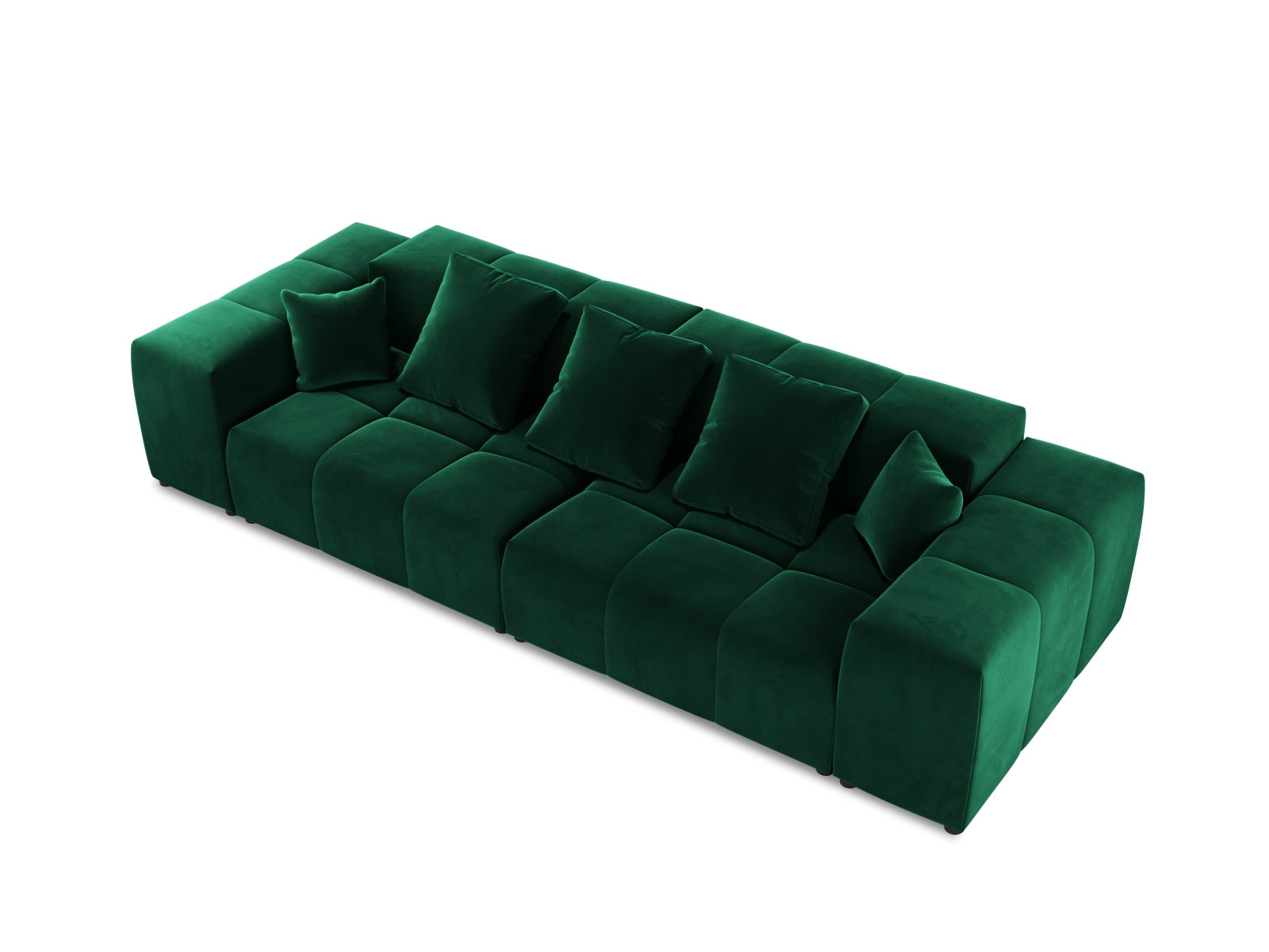 Erleben Sie das stilvolle Rome Velour Modular Sofa 3 Sitzer von Cosmopolitan Design – ideal für moderne Interiors und höchsten Sitzkomfort.