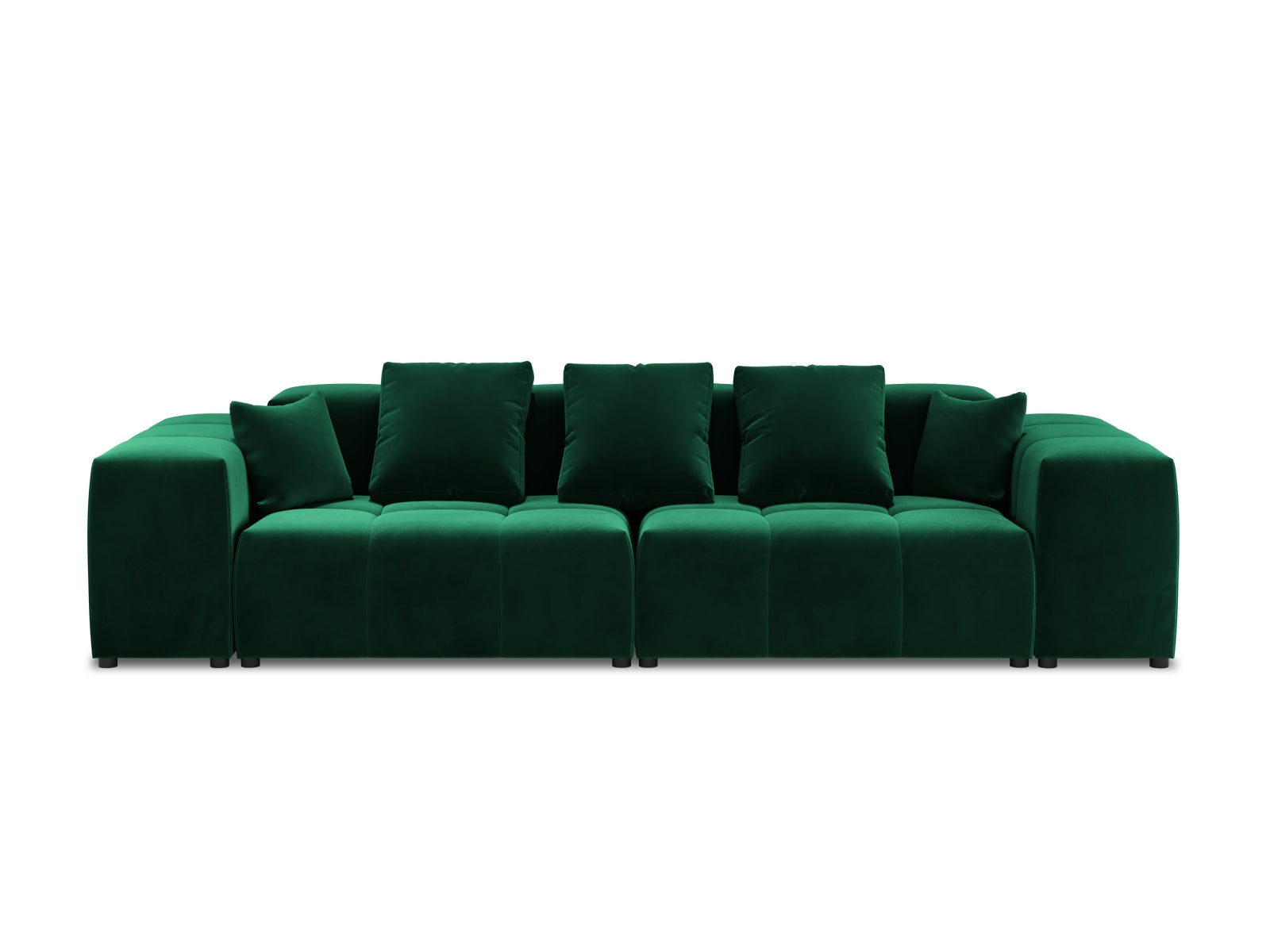 Entdecken Sie das elegante Rome Velour Modular Sofa 3 Sitzer von Cosmopolitan Design – perfekt für zeitgemässe Wohnräume und ultimativen Komfort.