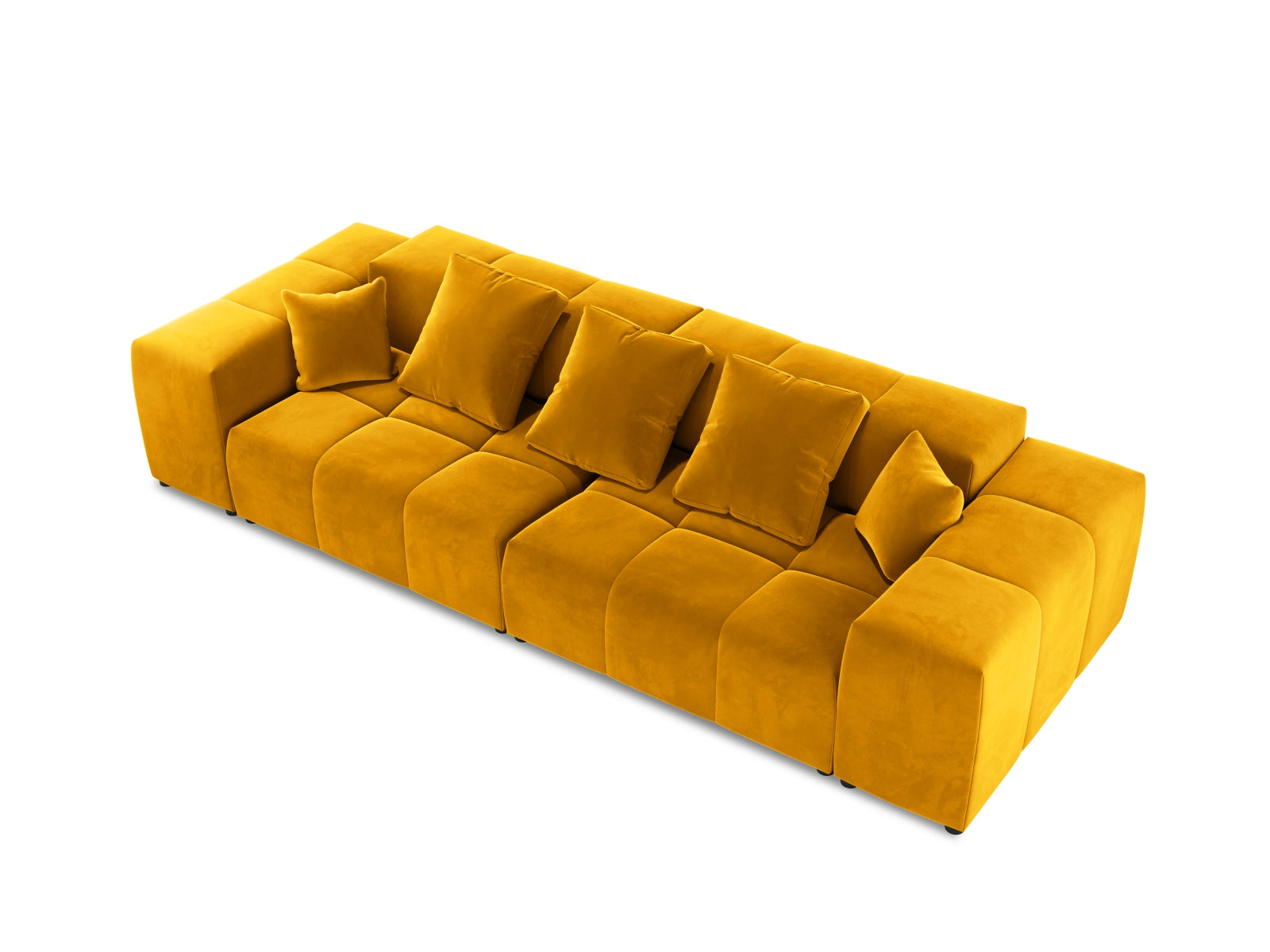 Erleben Sie das stilvolle Rome Velour Modular Sofa 3 Sitzer von Cosmopolitan Design – ideal für moderne Interiors und höchsten Sitzkomfort.