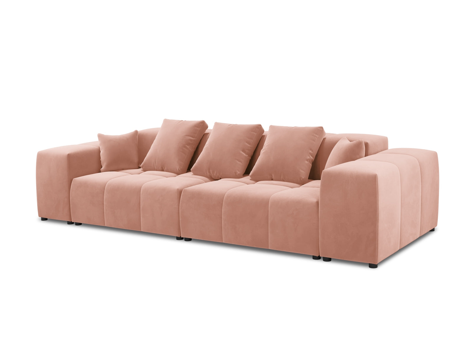 Rome Velour Modular Sofa 3 Sitzer in Pink präsentiert im Onlineshop von KAQTU Design AG. 3er Sofa ist von Cosmopolitan Design