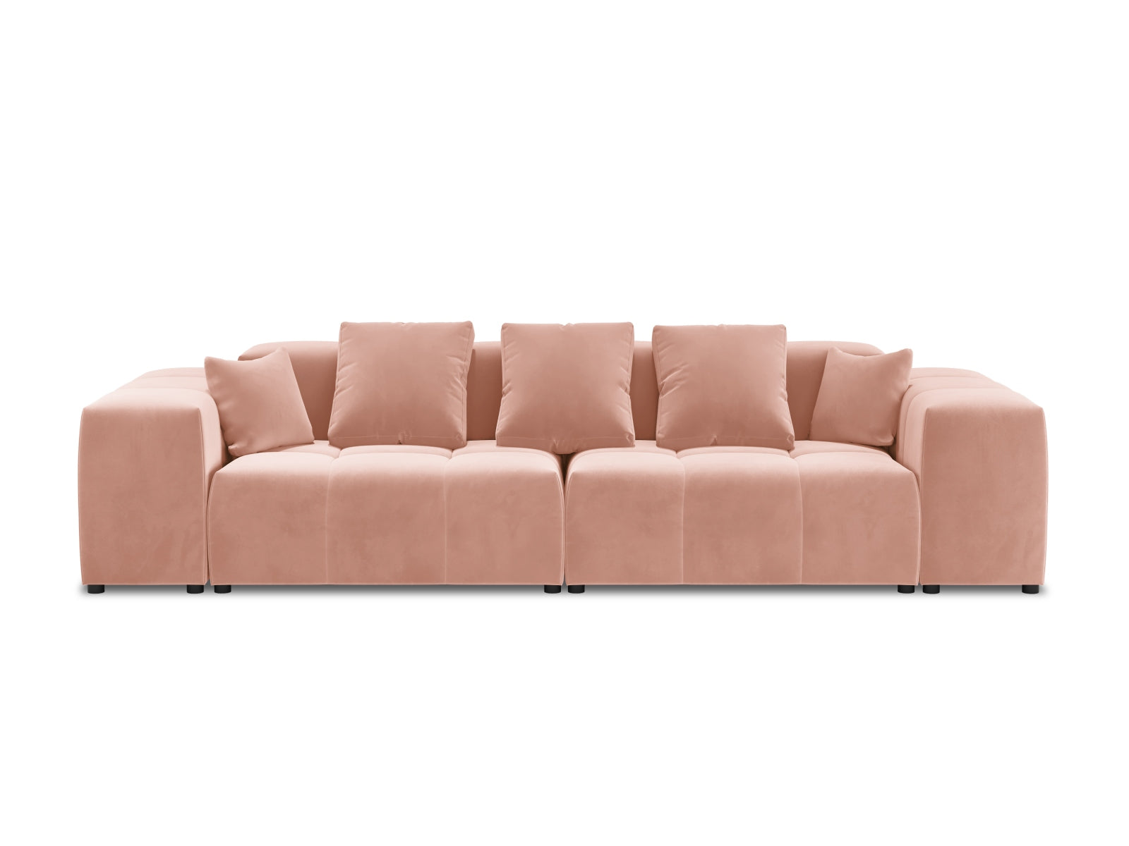 Entdecken Sie das elegante Rome Velour Modular Sofa 3 Sitzer von Cosmopolitan Design – perfekt für zeitgemässe Wohnräume und ultimativen Komfort.