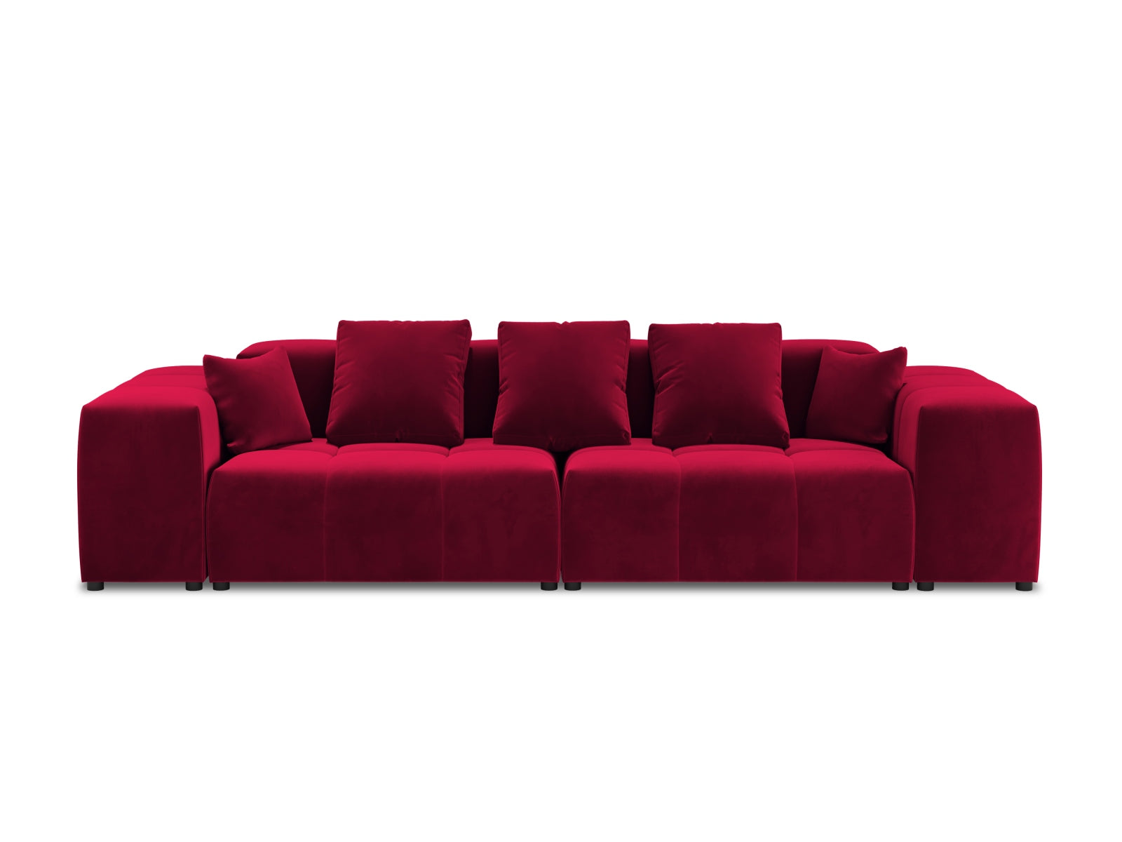 Entdecken Sie das elegante Rome Velour Modular Sofa 3 Sitzer von Cosmopolitan Design – perfekt für zeitgemässe Wohnräume und ultimativen Komfort.