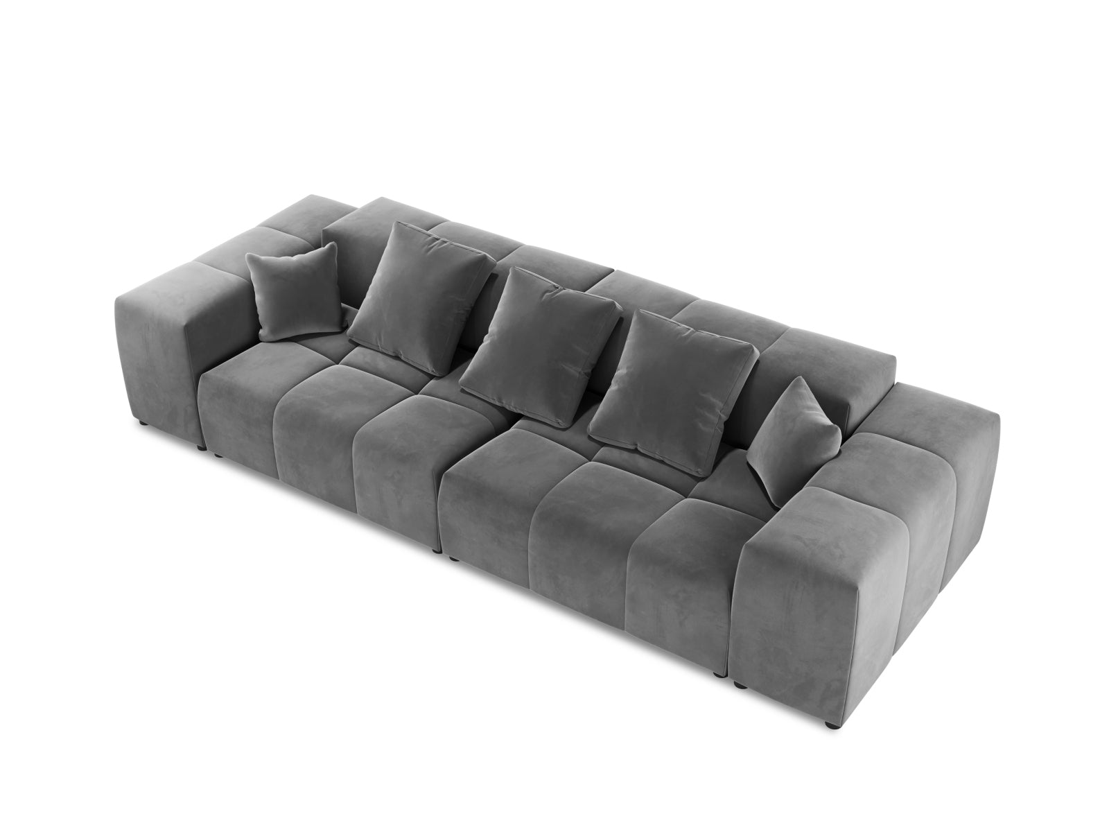 Erleben Sie das stilvolle Rome Velour Modular Sofa 3 Sitzer von Cosmopolitan Design – ideal für moderne Interiors und höchsten Sitzkomfort.