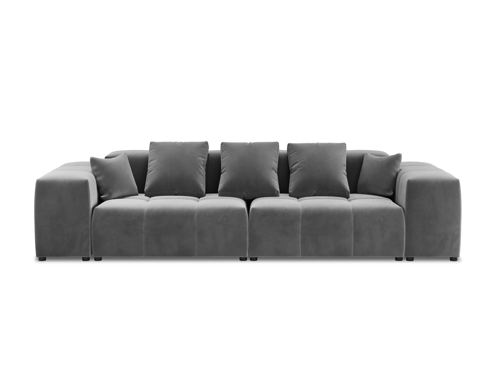 Entdecken Sie das elegante Rome Velour Modular Sofa 3 Sitzer von Cosmopolitan Design – perfekt für zeitgemässe Wohnräume und ultimativen Komfort.