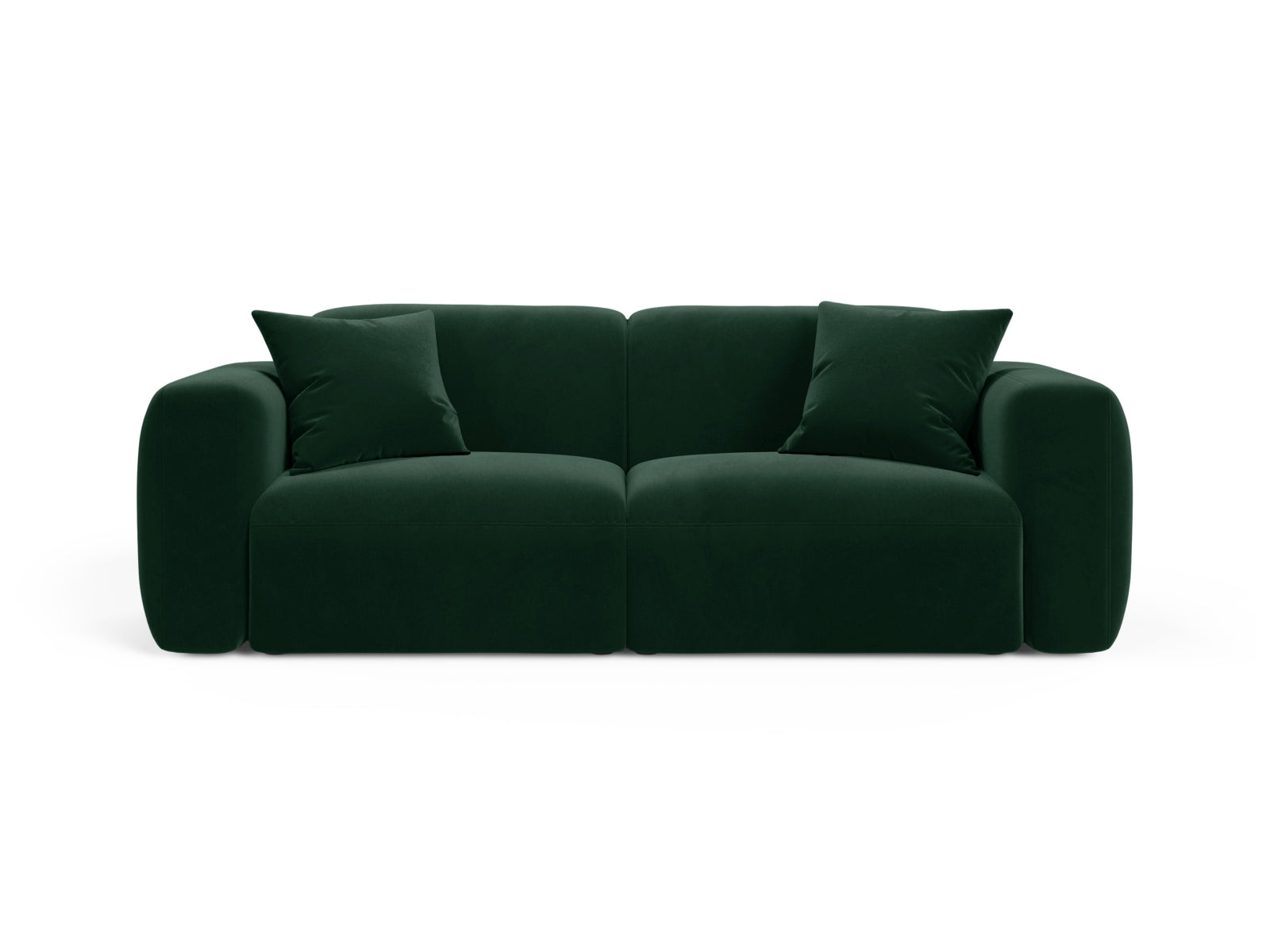 Strino Velour Modular Sofa 3 Sitzer in Bottle Green präsentiert im Onlineshop von KAQTU Design AG. 3er Sofa ist von Cosmopolitan Design