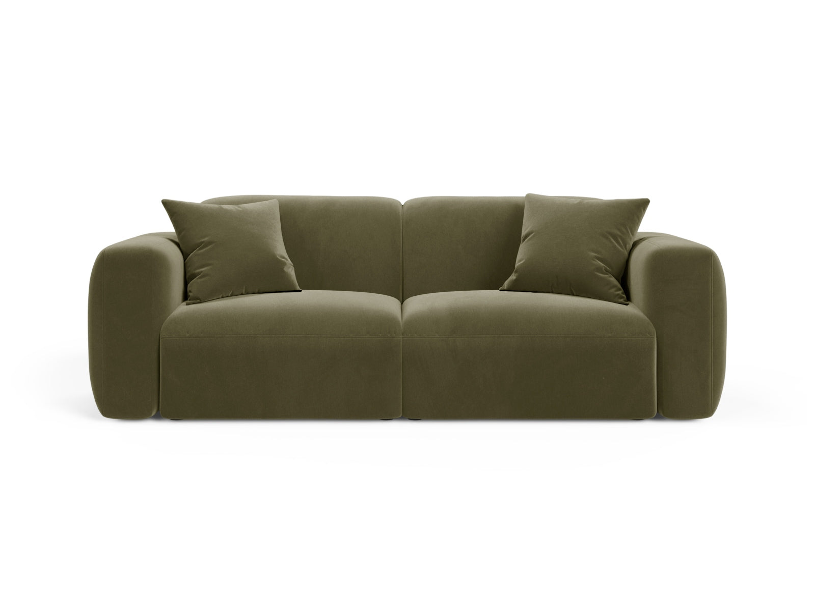Strino Velour Modular Sofa 3 Sitzer in Green-Salvador präsentiert im Onlineshop von KAQTU Design AG. 3er Sofa ist von Cosmopolitan Design