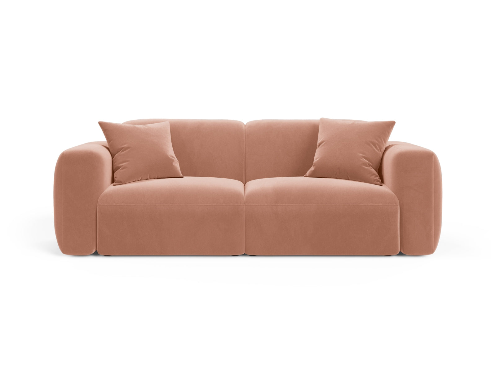 Strino Velour Modular Sofa 3 Sitzer in Pink-Salvador präsentiert im Onlineshop von KAQTU Design AG. 3er Sofa ist von Cosmopolitan Design